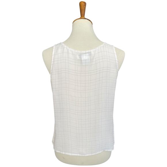 Vintage 90s Y2K 100% Silk Jones New York Sleeveless Tank Workwear Size Small - Picture 5 of 6